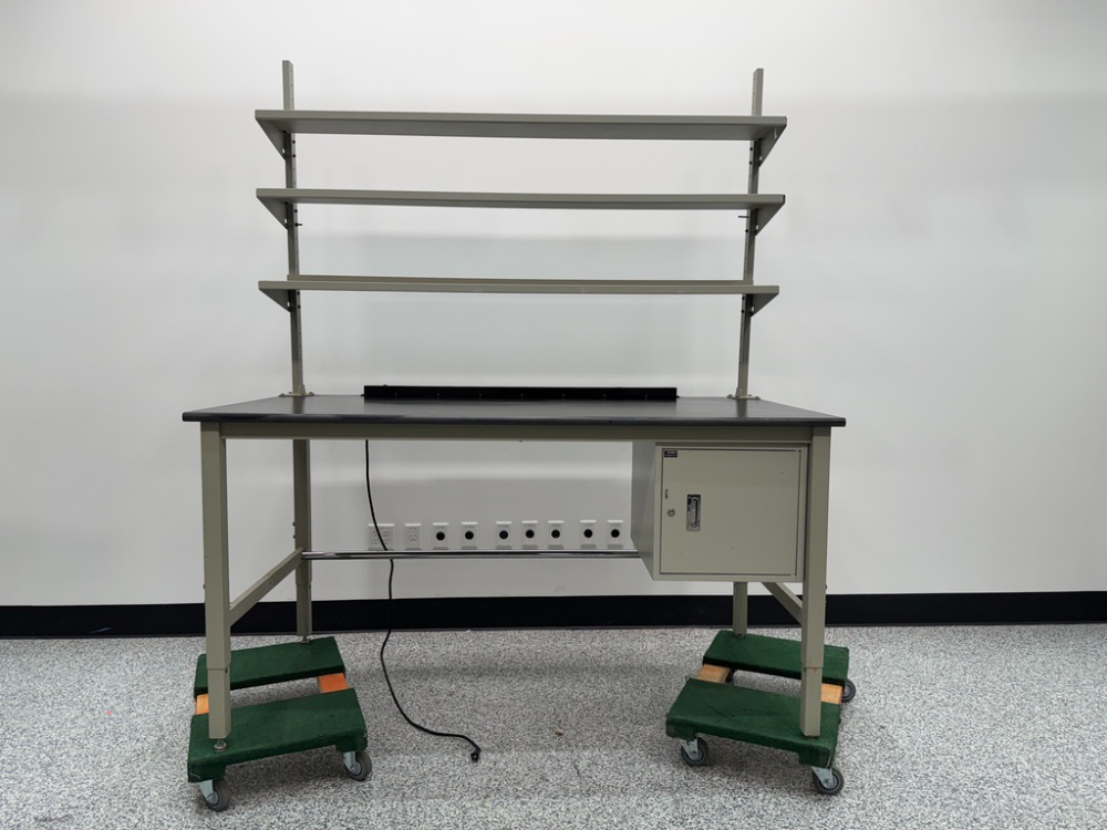 Image of Global Industrial 6' Laboratory Bench With Shelves